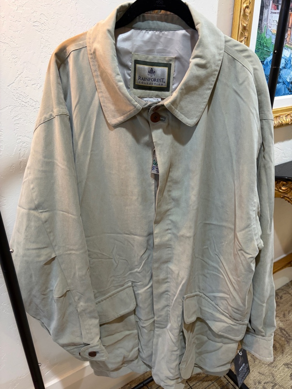 RAINFOREST Neutral Sage Button-Front Jacket